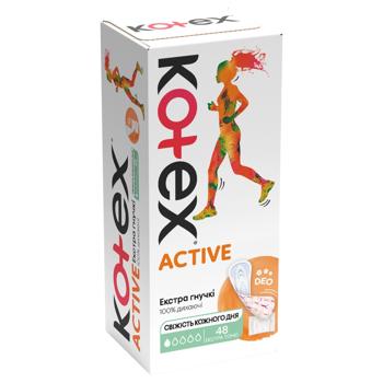Прокладки щоденні Kotex Deo Active ароматизовані 48шт - купити, ціни на Ідеал - фото 2