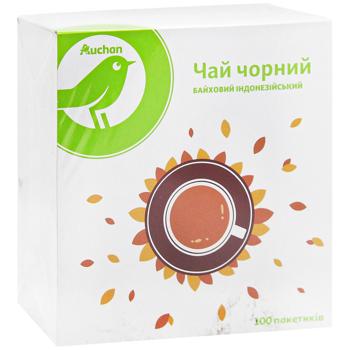 Чай чорний Auchan 1,5г*100шт - купити, ціни на Auchan - фото 3