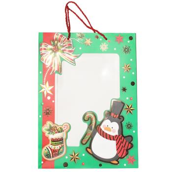 Пакет подарочный бумажный НР 39*30*12см - купить, цены на Таврия В - фото 3