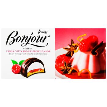 Konti Bonjour Panna Cotta and Raspberry Flavored Dessert 232g - buy, prices for Chudo Market - photo 2