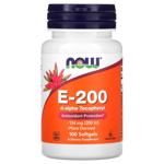 Витамин Е Now Foods E-200 200 МЕ 100 гелевых капсул