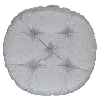 Provence Rino Round Gray Chair Cushion 40cm