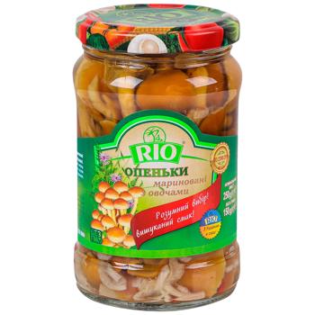 Гриби Rio Опеньки мариновані з овочами 250г