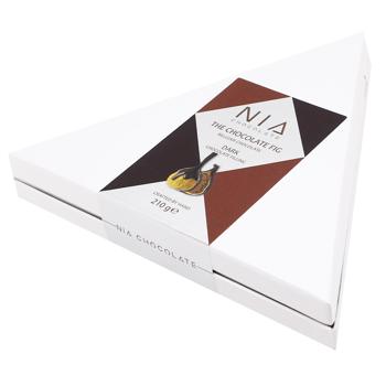 Nia Chocolate Dried Figs in Dark Chocolate with Brandy Flavor 210g - buy, prices for WINETIME - photo 3