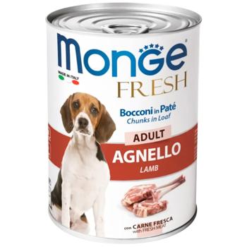 Корм влажный Monge Fresh с ягненком для собак всех пород 400г - купить, цены на MasterZoo - фото 1
