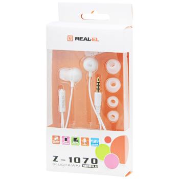 Real-El Z-1070 White Headphones - buy, prices for Auchan - photo 1