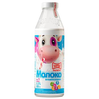 Молоко Злагода Малятко вітамінізоване для дітей від 9 місяців 3,2% 200г - купити, ціни на Чудо Маркет - фото 1