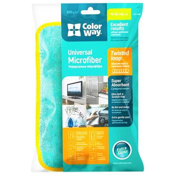 Серветка ColorWay мікрофібра універсальна 40х40см