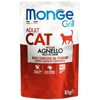 Корм вологий Monge Grill з ягням для котів 85г - купити, ціни на MasterZoo - фото 1