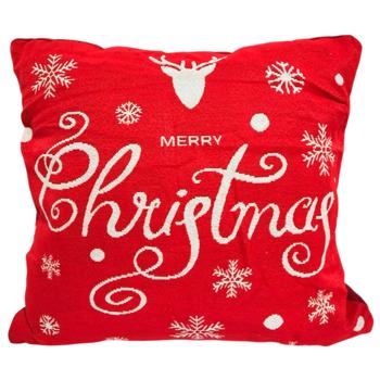 Подушка 45х45см Новорічна НР - купити, ціни на Cупермаркет "Харків" - фото 1