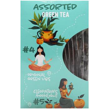 Набор чая Tea Moments Ассорти зеленого чая 33,6г 15шт - купить, цены на Auchan - фото 2