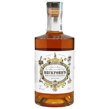 Напиток на основе рома Beckford’s Ананас 40% 0,7л - купить, цены на КОСМОС - фото 1