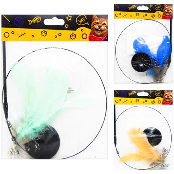 Dgt-Pets Feather Teaser with Suction Cup Cat Toy - buy, prices for Auchan - photo 1