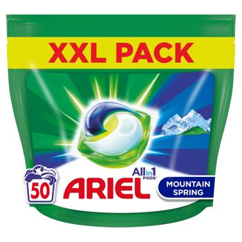 Ariel Pods All-in-1 Mountain Spring Laundry Capsules 50pcs - buy, prices for MegaMarket - photo 1