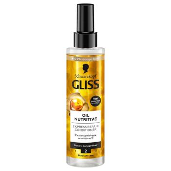 Экспресс-кондиционер Gliss Kur Oil Nutritive для сухих и поврежденных волос 200мл - купить, цены на КОСМОС - фото 2