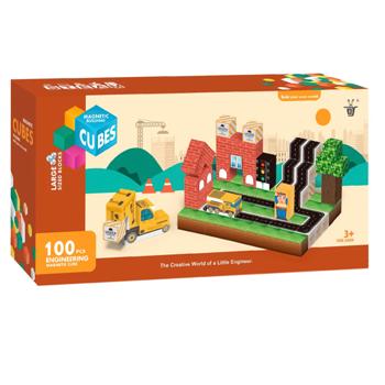 Конструктор My World Магнітні блоки Місто 2,3см 100 елементів - купити, ціни на NOVUS - фото 1