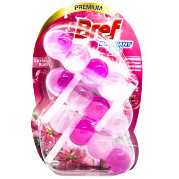 Bref Spring Rain Brilliant Gel Toilet Block 42g*3pcs - buy, prices for Ideal - photo 1