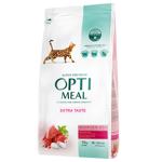 Корм сухой Optimeal с телятиной для кошек 10кг