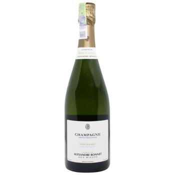 Шампанське Alexandre Bonnet Blanc de Blancs біле екстра брют 12,5% 0,75л - купити, ціни на WINETIME - фото 1