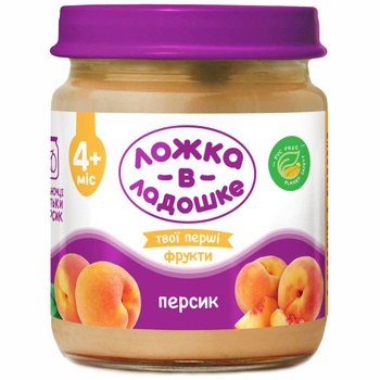 Lozhka v Ladoshke Peach Meat Puree 100g - buy, prices for Auchan - photo 3