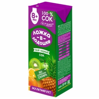 Lozhka v Ladoshke Multifruit Juice 200ml - buy, prices for Auchan - photo 1