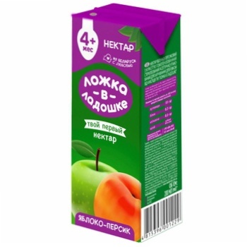 Lozhka v Ladoshke Apple-Peach Nectar 200ml - buy, prices for Auchan - photo 2