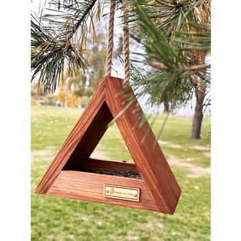 House for Birds Hut Wood Hanging Bird Feeder - buy, prices for - photo 4