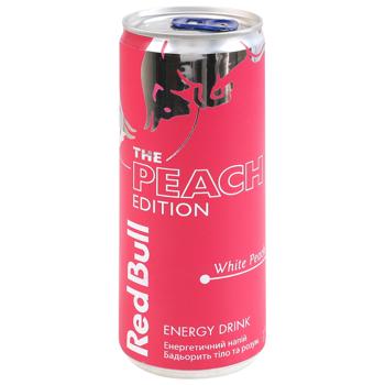 Напиток энергетический Red Bull The Peach Edition со вкусом белого персика 0,25л - купить, цены на AlcoHub - фото 2