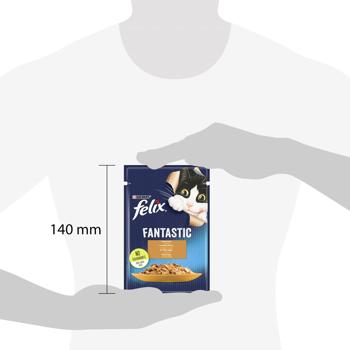 Felix Fantastic Wet Food with Turkey for Adult Cats 85g - buy, prices for MasterZoo - photo 2