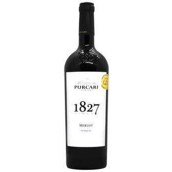 Вино Purcari Мерло червоне сухе 13,5% 0,75л - купити, ціни на Епіцентр FOOD - фото 1