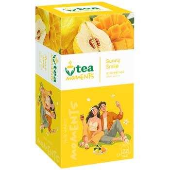 Чай зелений Tea Moments Sunny Smile 1,8г*22шт - купити, ціни на Чудо Маркет - фото 2