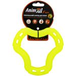 AnimAll Fun Yellow Ring 6 Sides Dog Toy 15cm