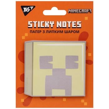 Папір для нотаток Yes Minecraft з липким шаром 40 аркушів