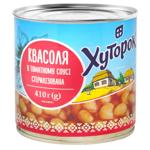 Фасоль Хуторок в томатном соусе 410г