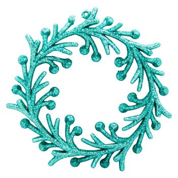 Turquoise Wreath Christmas Decoration - buy, prices for MegaMarket - photo 1