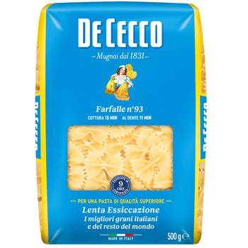 Макаронні вироби De Cecco Farfalle №93 500г