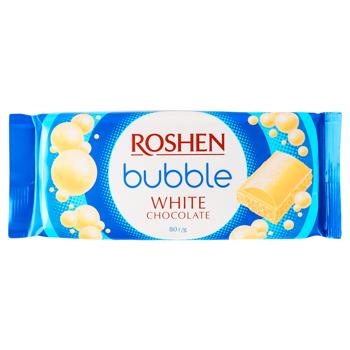 Шоколад белый Roshen пористый 80г - купить, цены на Идеал - фото 2