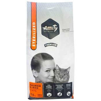 Amity Dry Food with Salmon for Sterilized Cats 1.5kg