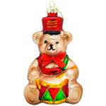 Украшение елочное Bona Di Мишка с декором из глиттера 7х12см