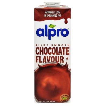 Soya chocolate flavor drink Alparo tetra pack 1000ml Belgium - buy, prices for NOVUS - photo 2