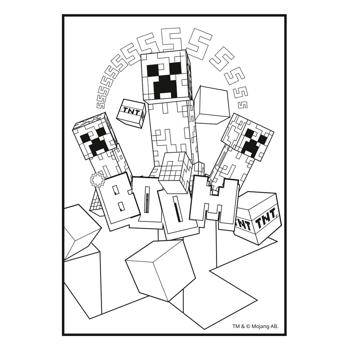 Розмальовка Yes Minecraft з наліпками та завданнями А4 12 сторінок - купити, ціни на Ідеал - фото 3
