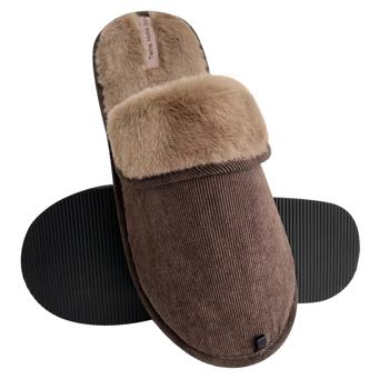 Капці домашні Twins HS-OZ Velvet чоловічі хутряні з виворотом р.40-41 коричневий