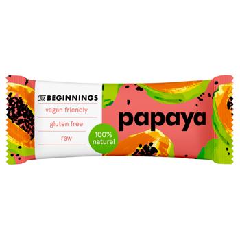 Батончик The Beginnings фруктовий з папайєю 40г - купити, ціни на WINETIME - фото 1