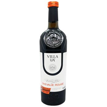 Вино Villa Krim Chevalier Rouge красное полусладкое 13% 0,75л - купить, цены на Чудо Маркет - фото 2