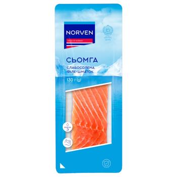 Norven Lightly Salted Salmon Fillet 130g - buy, prices for NOVUS - photo 1