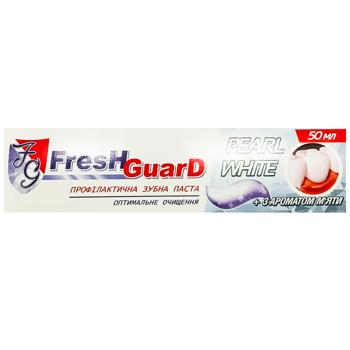 Fresh Guard Pearl White Toothpaste with Mint Flavor 50ml - buy, prices for Vostorg - photo 3