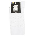 Premier Socks Elegant Men's Socks with Small Pattern s.29 White