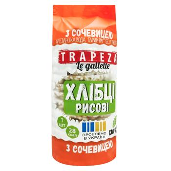 Галети Trapeza рисові з сочевицею 130г