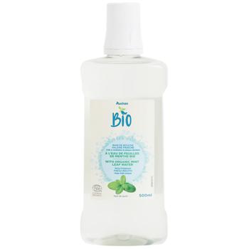 Auchan Bio Mouthwash with Organic Mint Leaf Water 500ml - buy, prices for Auchan - photo 1