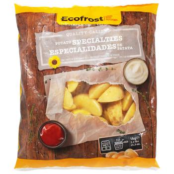 Картопля фрі Ecofrost дольки в шкірці 1кг - купити, ціни на КОСМОС - фото 1